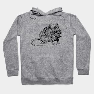 Line drawing - mouse Hoodie